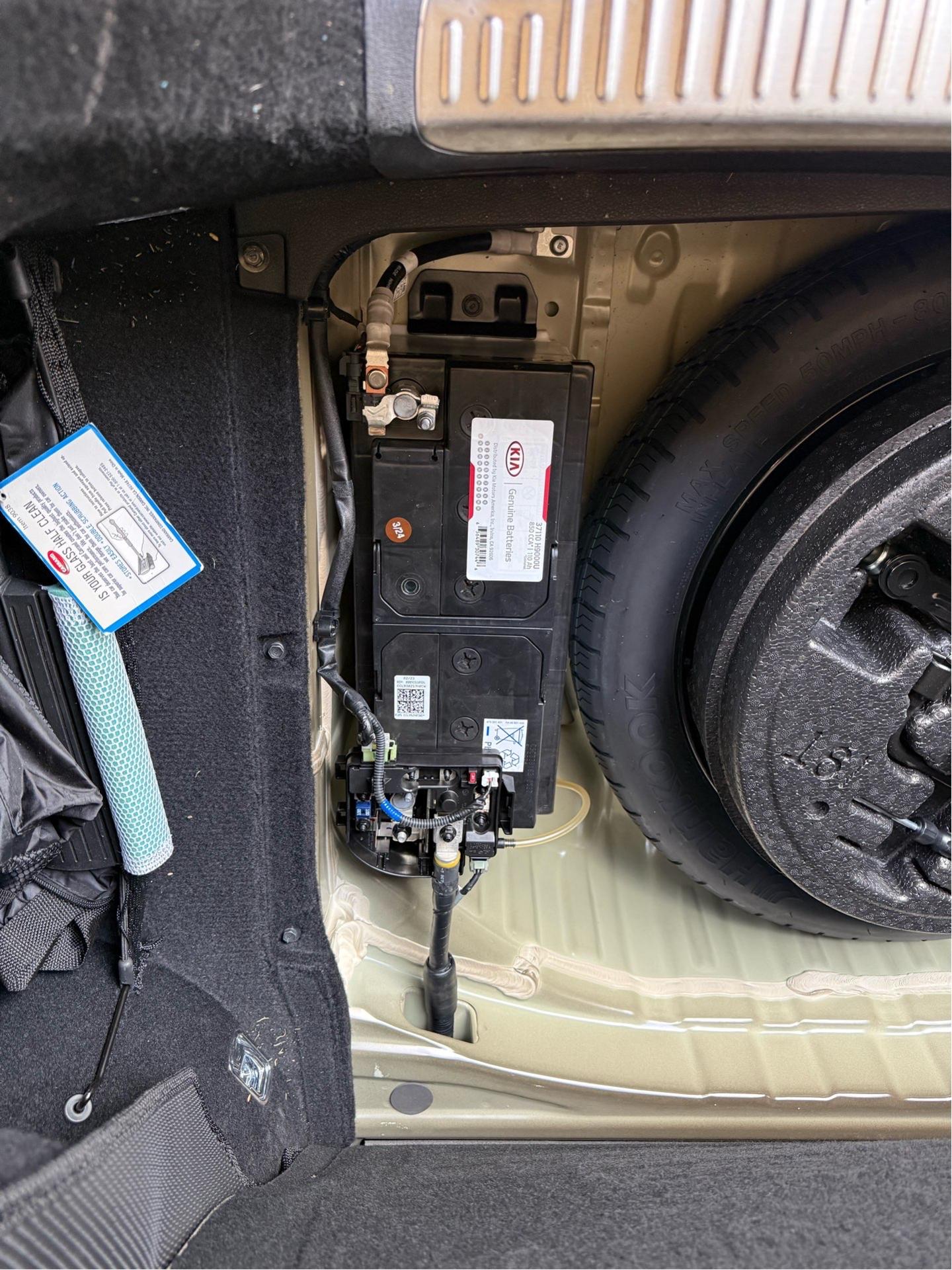 Car battery replacement at work